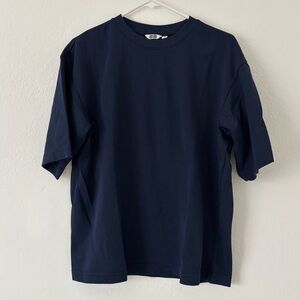 Uniqlo Airism Cotton Oversized T-Shirt | Half-Sleeve